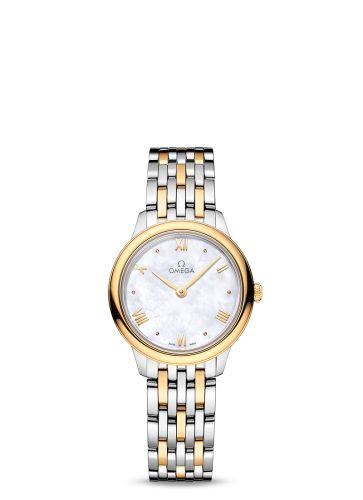 De Ville Quartz 27.5 Stainless Steel - Yellow Gold / MOP / Bracelet
